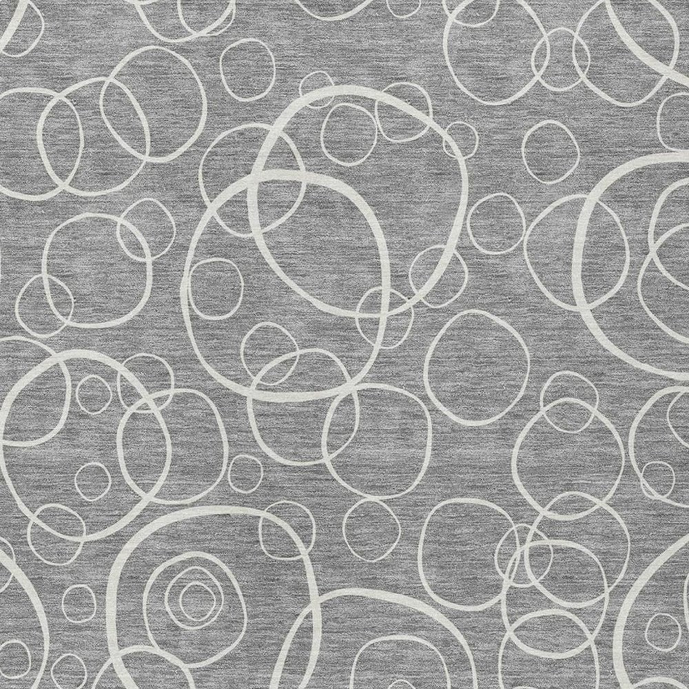 5' X 8' Gray And Ivory Geometric Washable Indoor Outdoor Area Rug HomeRoots