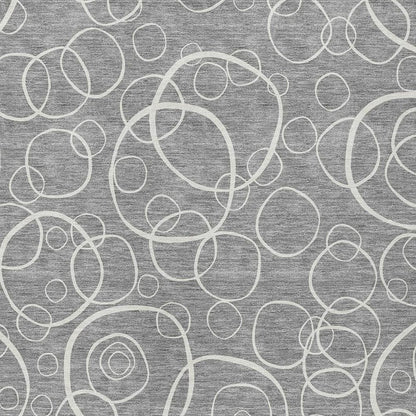5' X 8' Gray And Ivory Geometric Washable Indoor Outdoor Area Rug HomeRoots