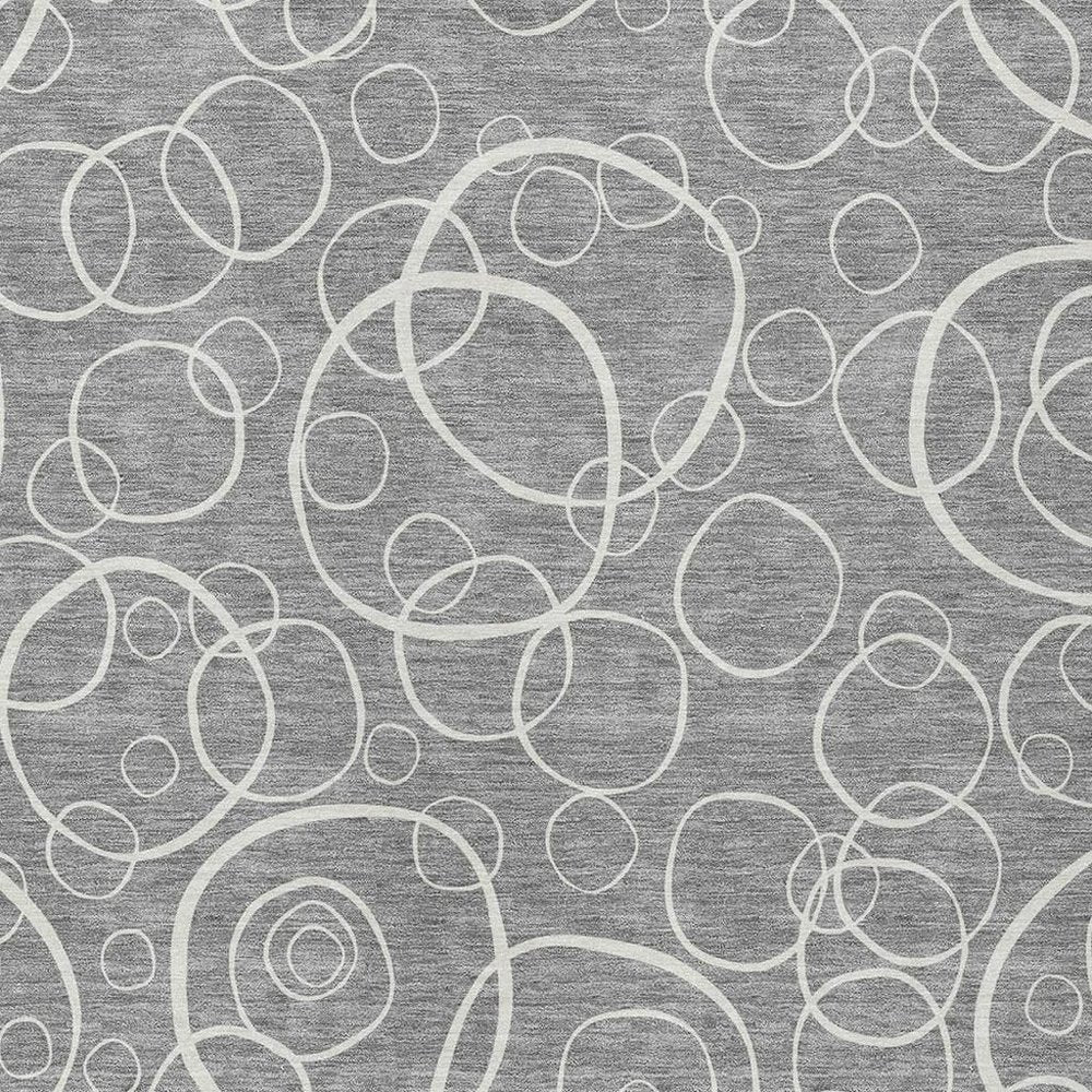 9' X 12' Gray And Ivory Geometric Washable Indoor Outdoor Area Rug HomeRoots