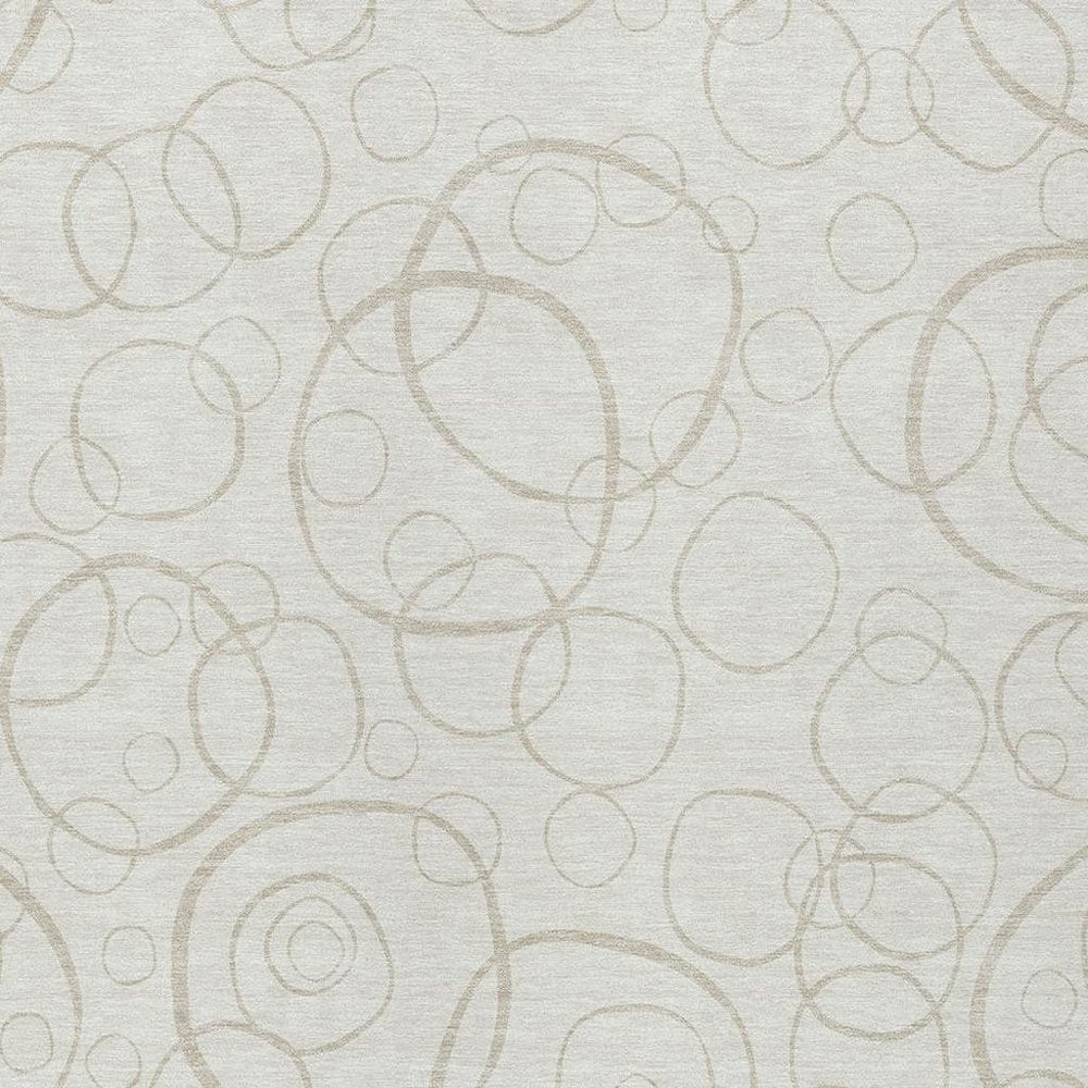 3' X 5' Ivory And Beige Geometric Washable Indoor Outdoor Area Rug HomeRoots