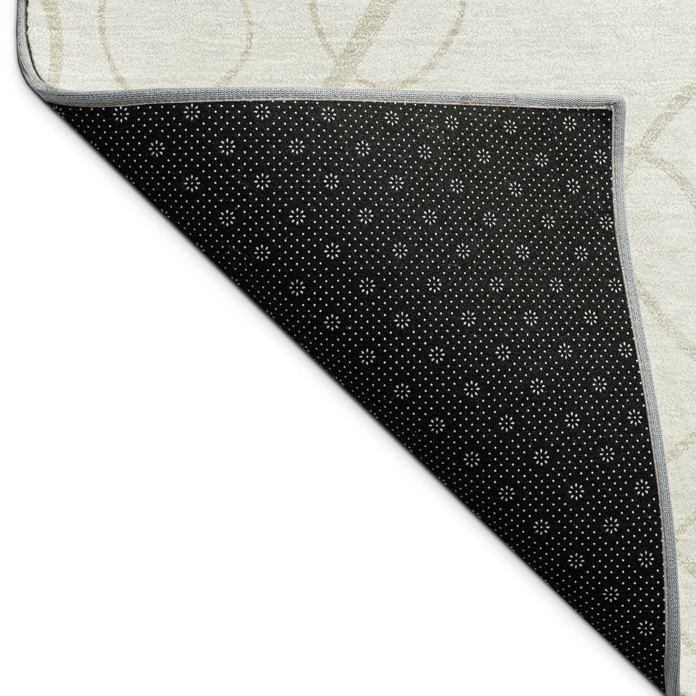 10' X 14' Ivory And Beige Geometric Washable Indoor Outdoor Area Rug HomeRoots