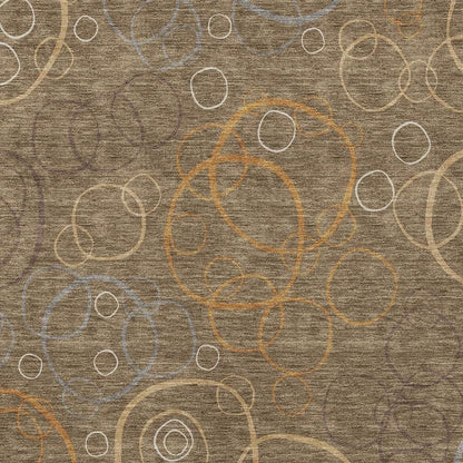 8' X 10' Brown Copper And Ivory Geometric Washable Indoor Outdoor Area Rug HomeRoots