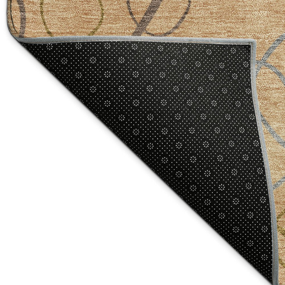 8' X 10' Copper Silver And Rust Geometric Washable Indoor Outdoor Area Rug HomeRoots