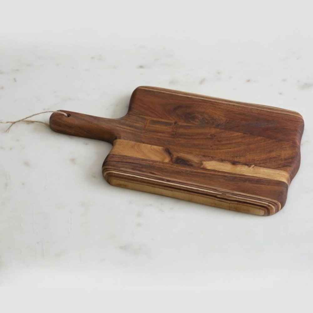 17" Brown Solid Wood Cutting Board — view 1