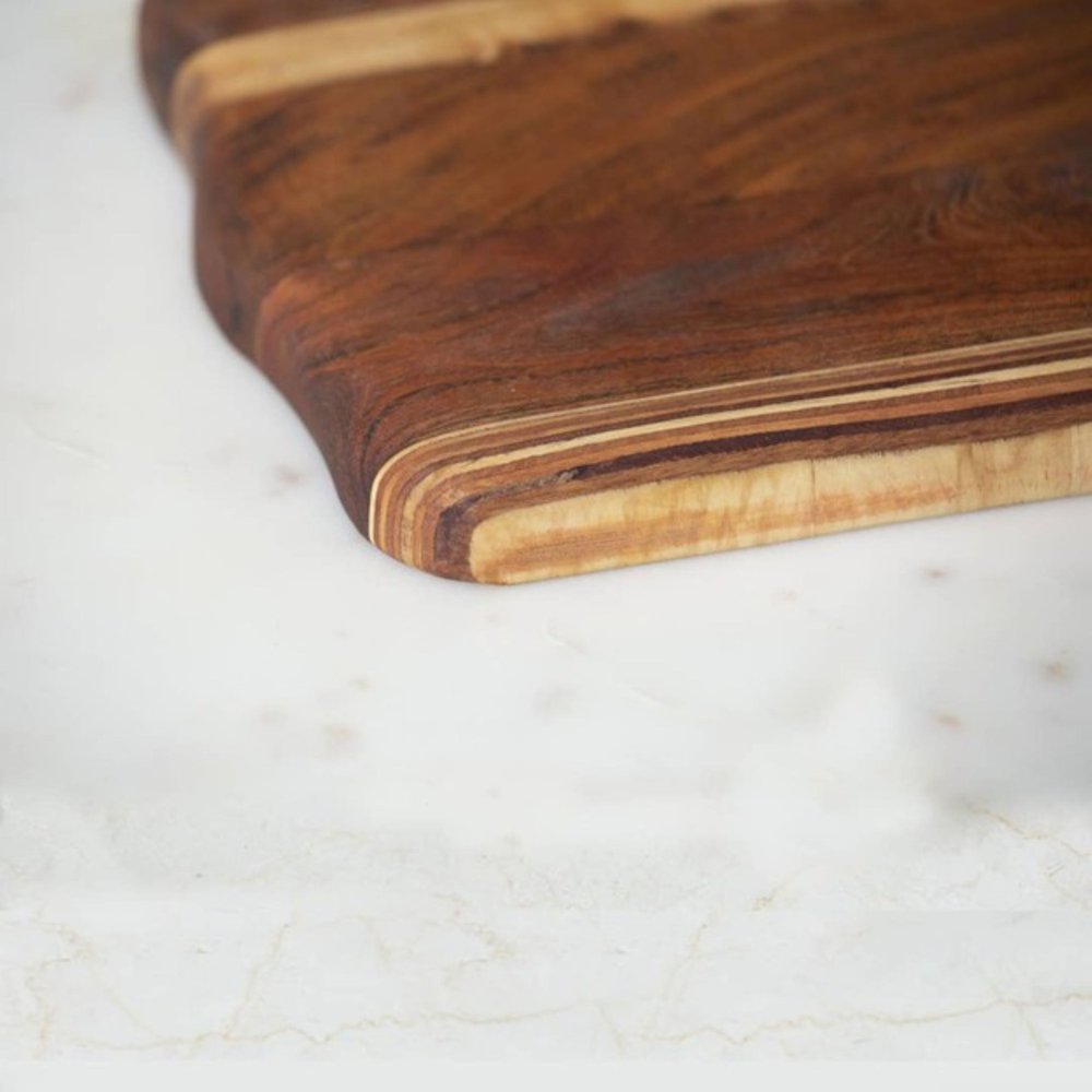 17" Brown Solid Wood Cutting Board — view 2
