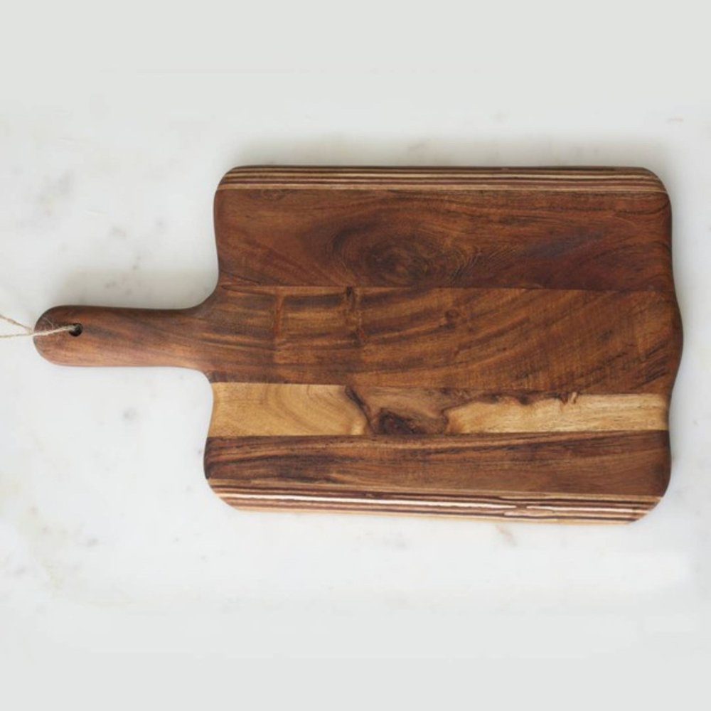 17" Brown Solid Wood Cutting Board — view 3