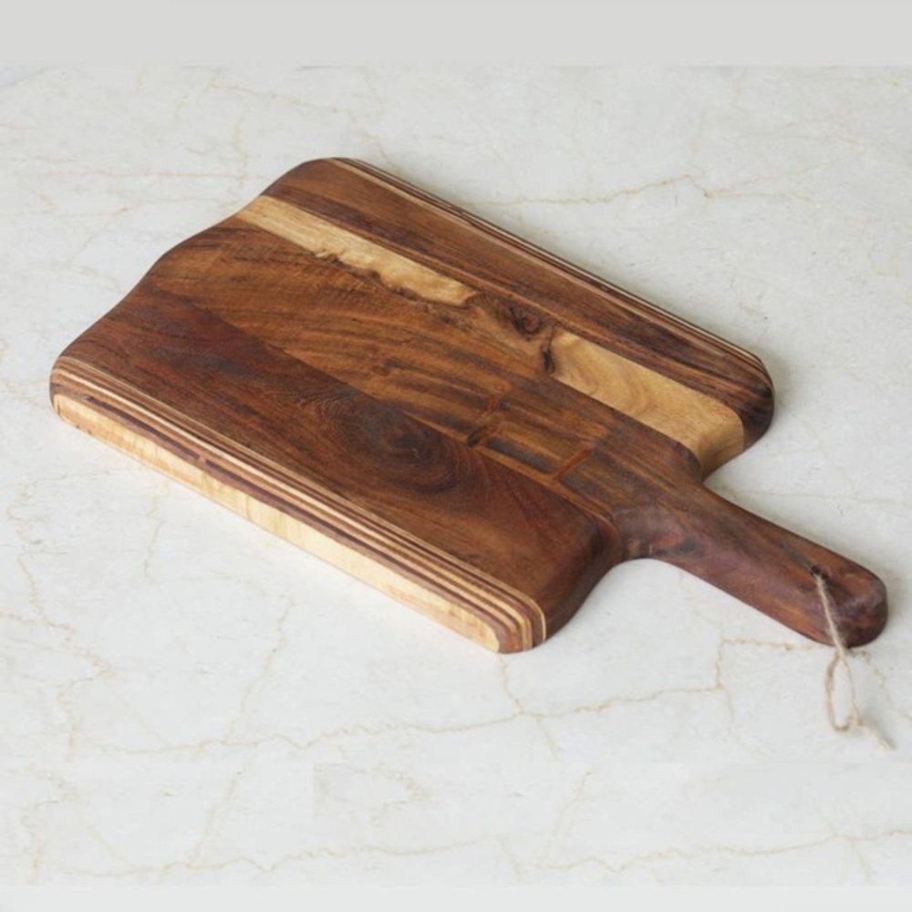 17" Brown Solid Wood Cutting Board — view 4