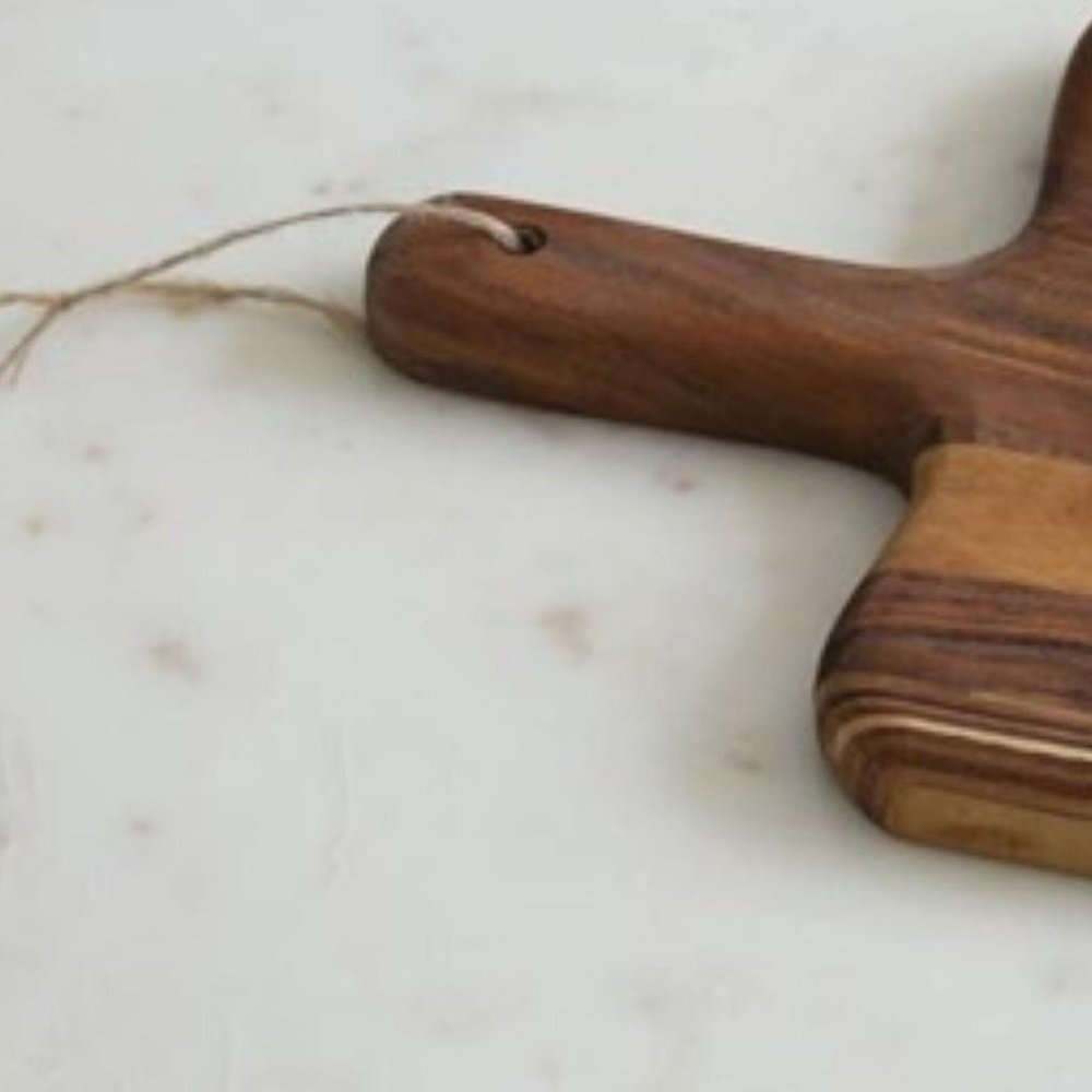 17" Brown Solid Wood Cutting Board — view 5