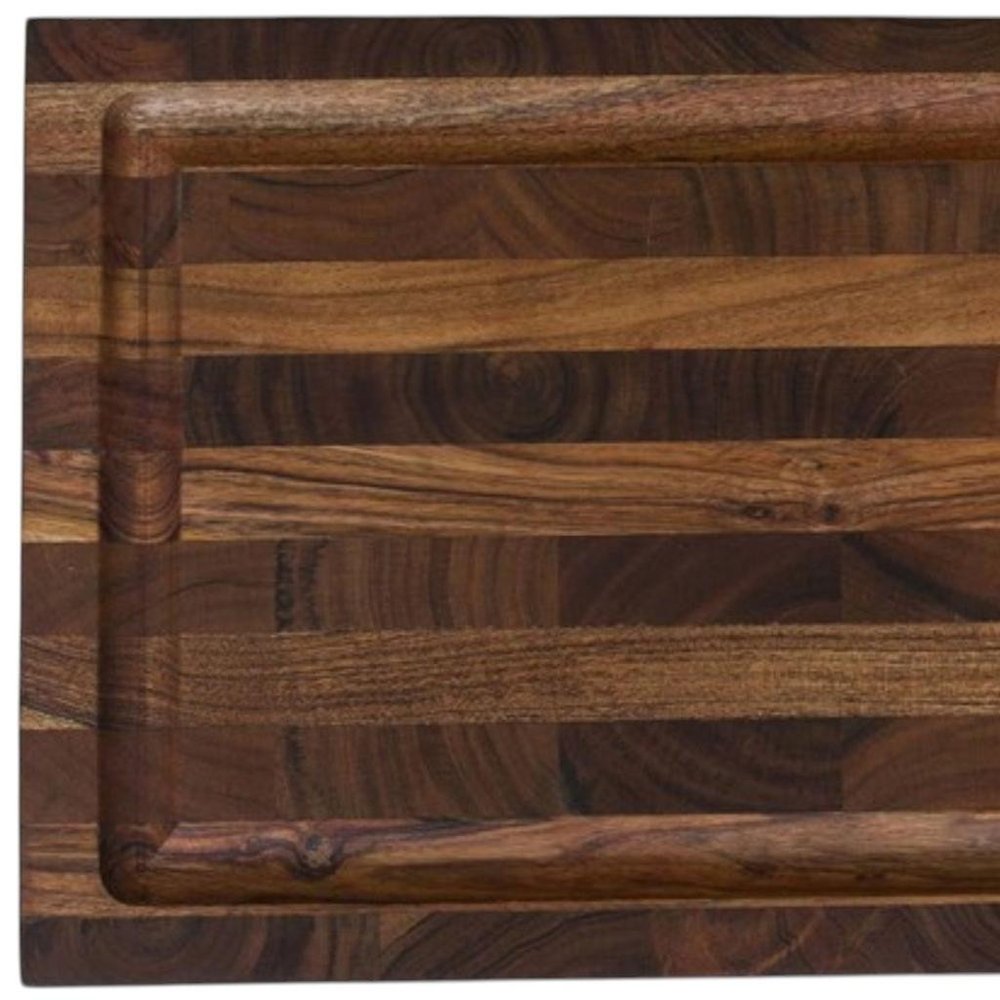 16" Brown Solid Wood Cutting Board With Juice Groove — view 9