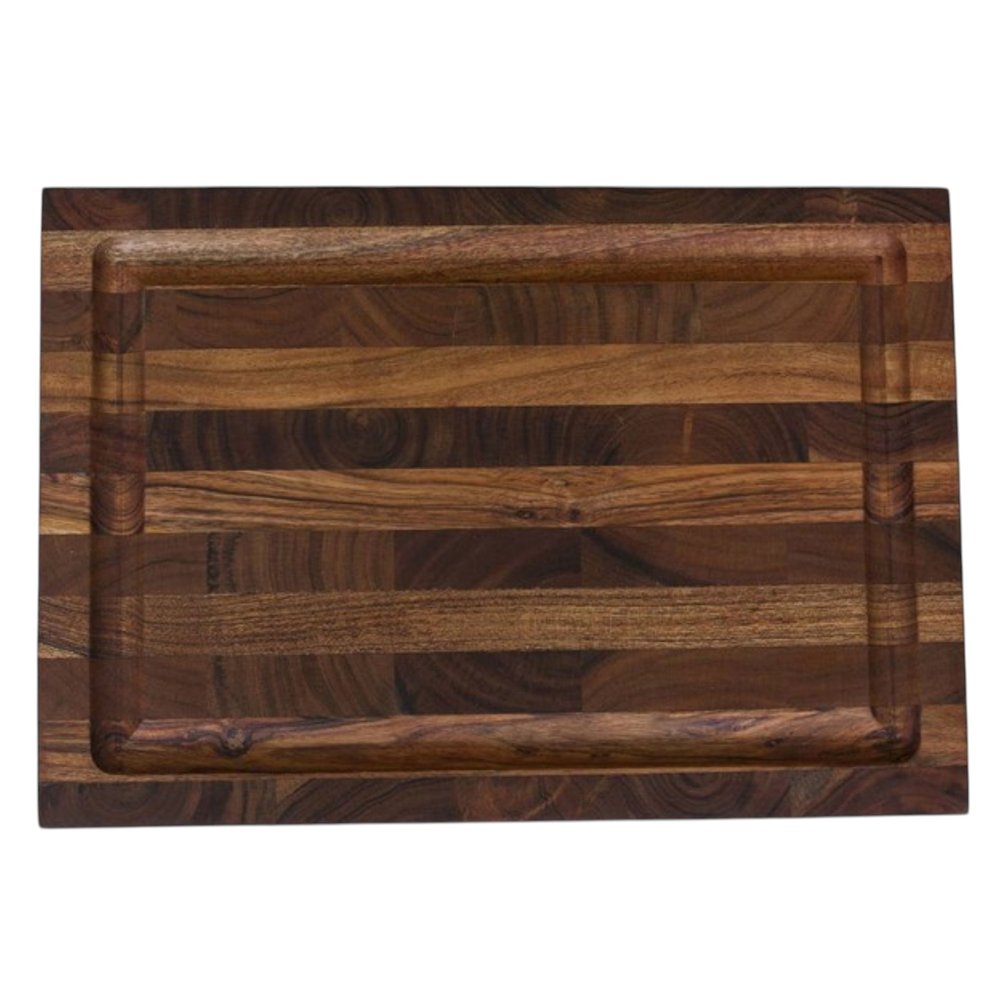 16" Brown Solid Wood Cutting Board With Juice Groove — view 5