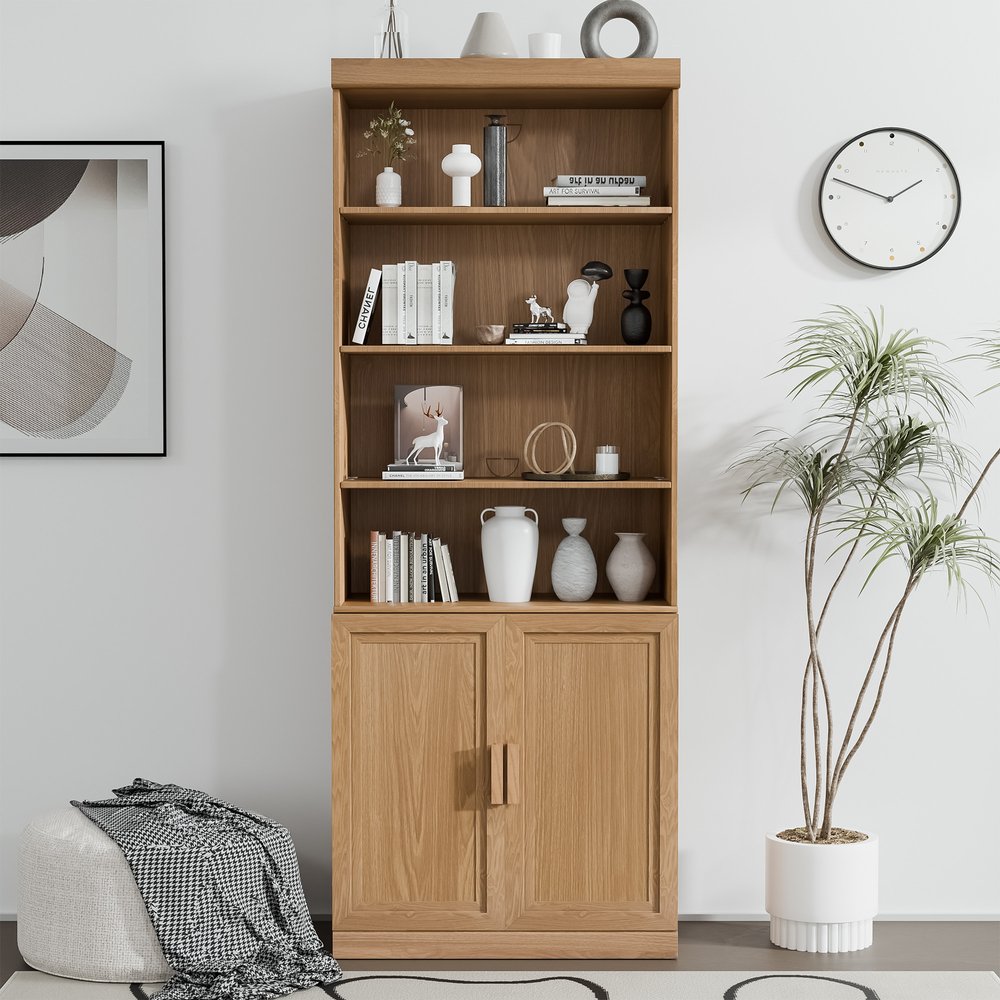 31" Brown Wood Accent Cabinet HomeRoots