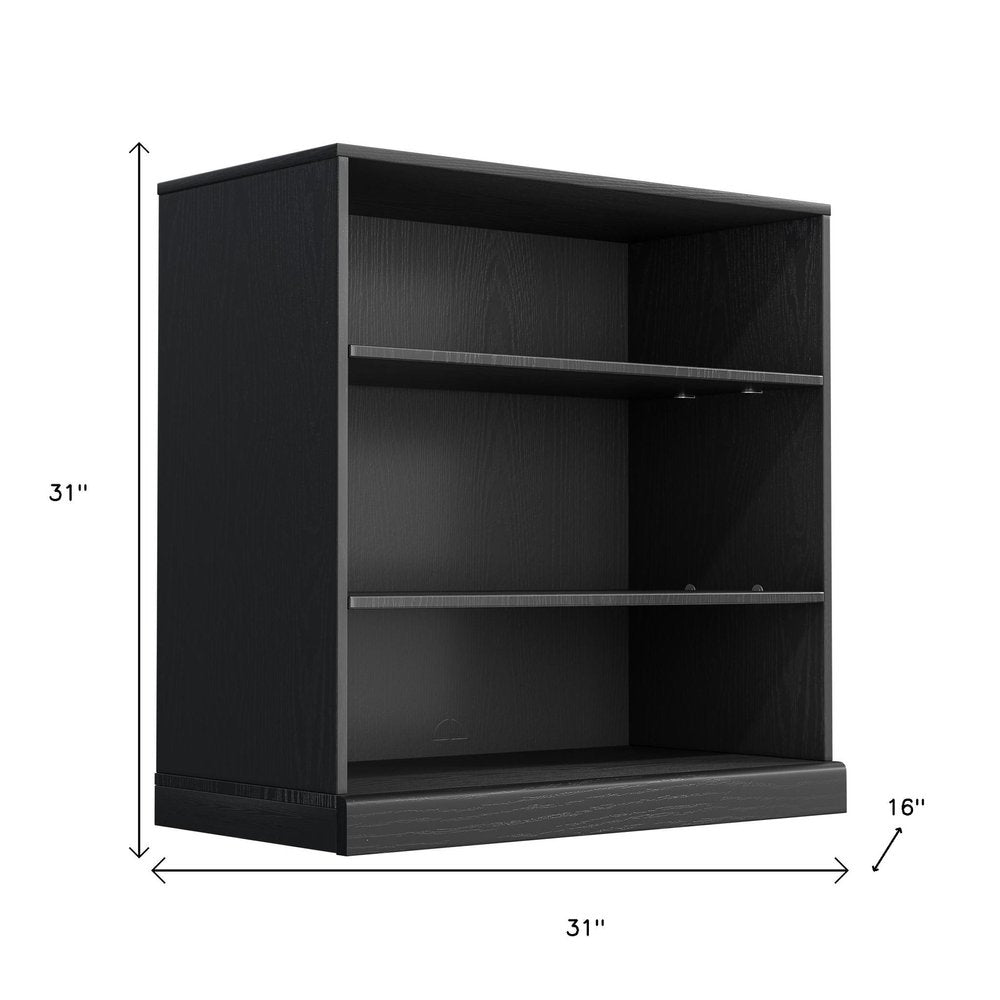 31" Black Wood Accent Cabinet HomeRoots
