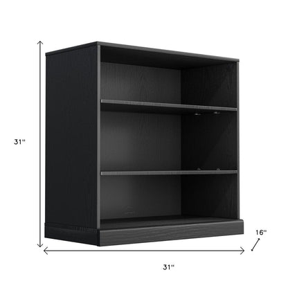 31" Black Wood Accent Cabinet HomeRoots