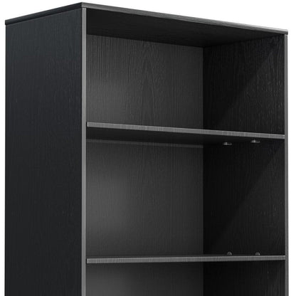 31" Black Wood Accent Cabinet HomeRoots