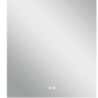 38" White Arch Lighted Frameless Bathroom Vanity Mirror HomeRoots
