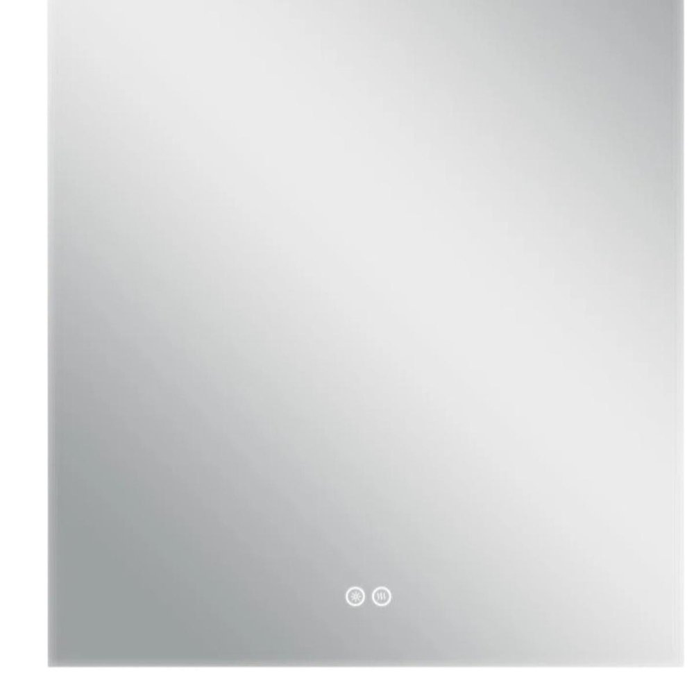 38" White Arch Lighted Frameless Bathroom Vanity Mirror HomeRoots