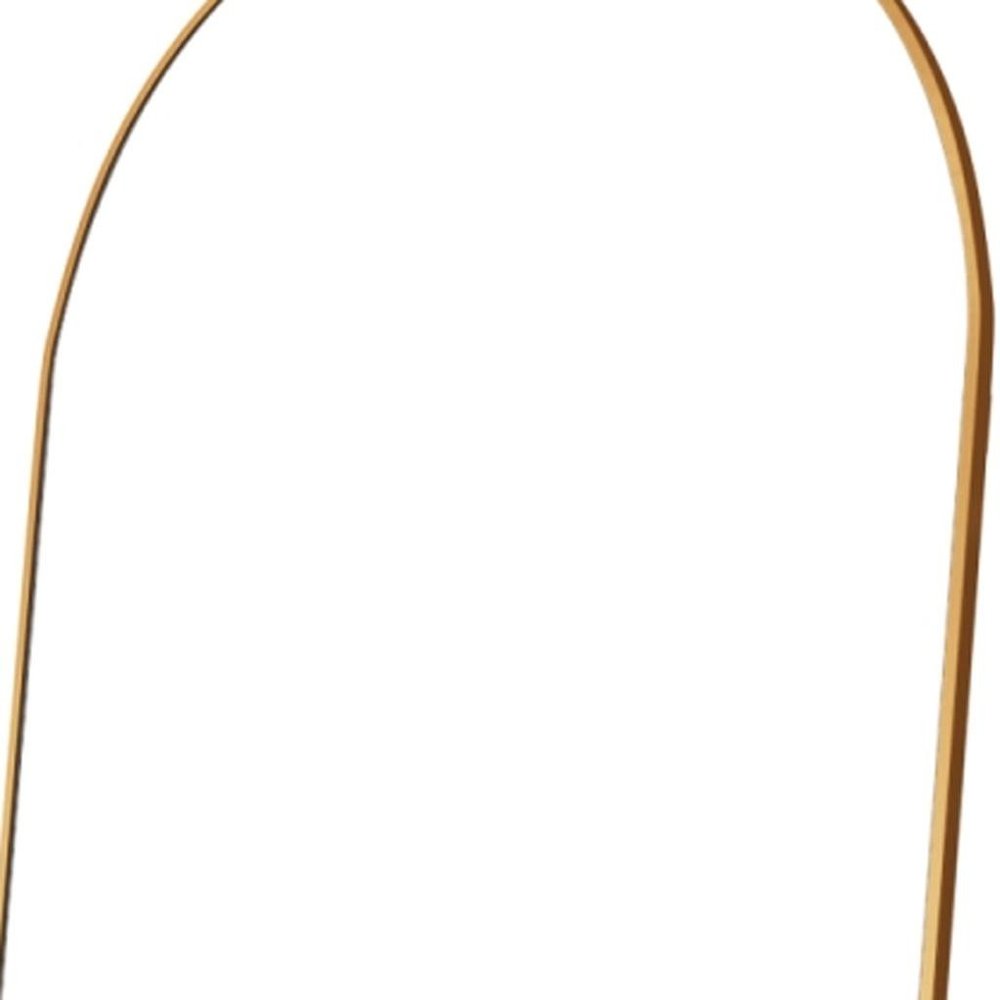 69" Gold Arch Freestanding Framed Full Length Mirror HomeRoots