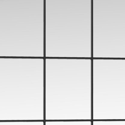 69" Black Metal Windowpane Framed Full Length Mirror HomeRoots