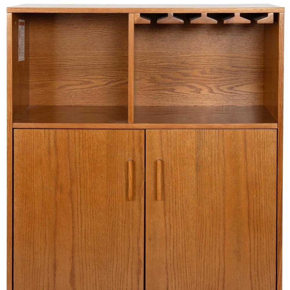 32" Brown Wood Accent Cabinet HomeRoots