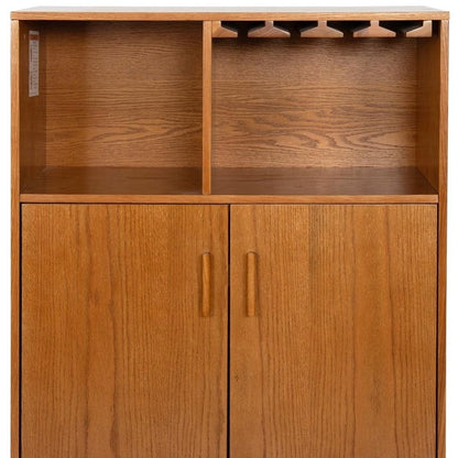 32" Brown Wood Accent Cabinet HomeRoots