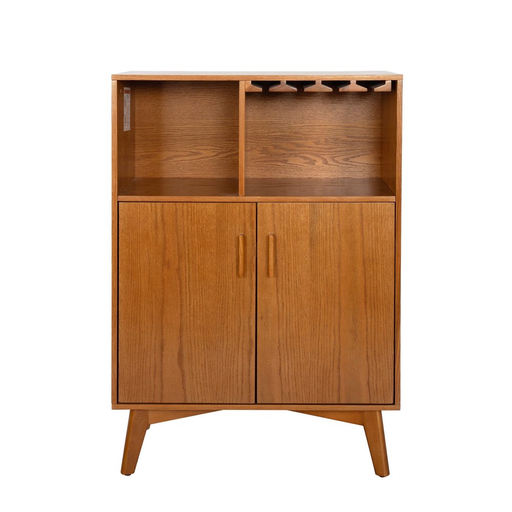 32" Brown Wood Accent Cabinet HomeRoots