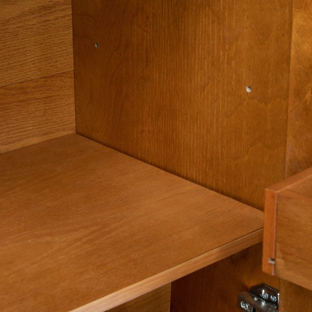 32" Brown Wood Accent Cabinet — view 3