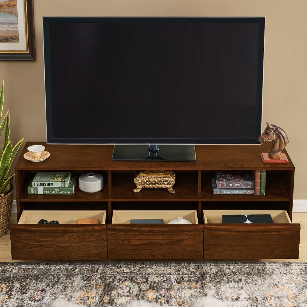 63" Brown Wood Accent Cabinet HomeRoots