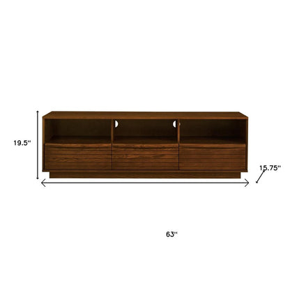 63" Brown Wood Accent Cabinet HomeRoots