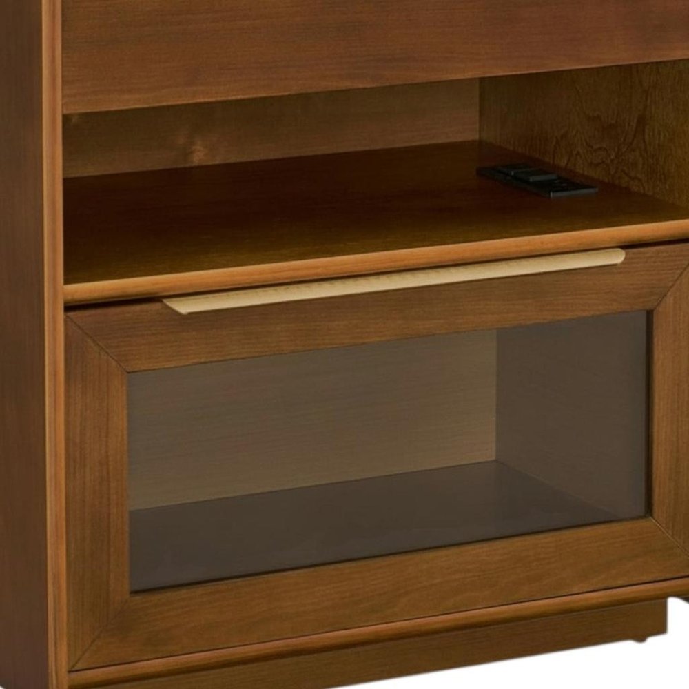 24" Brown Wood Accent Cabinet HomeRoots