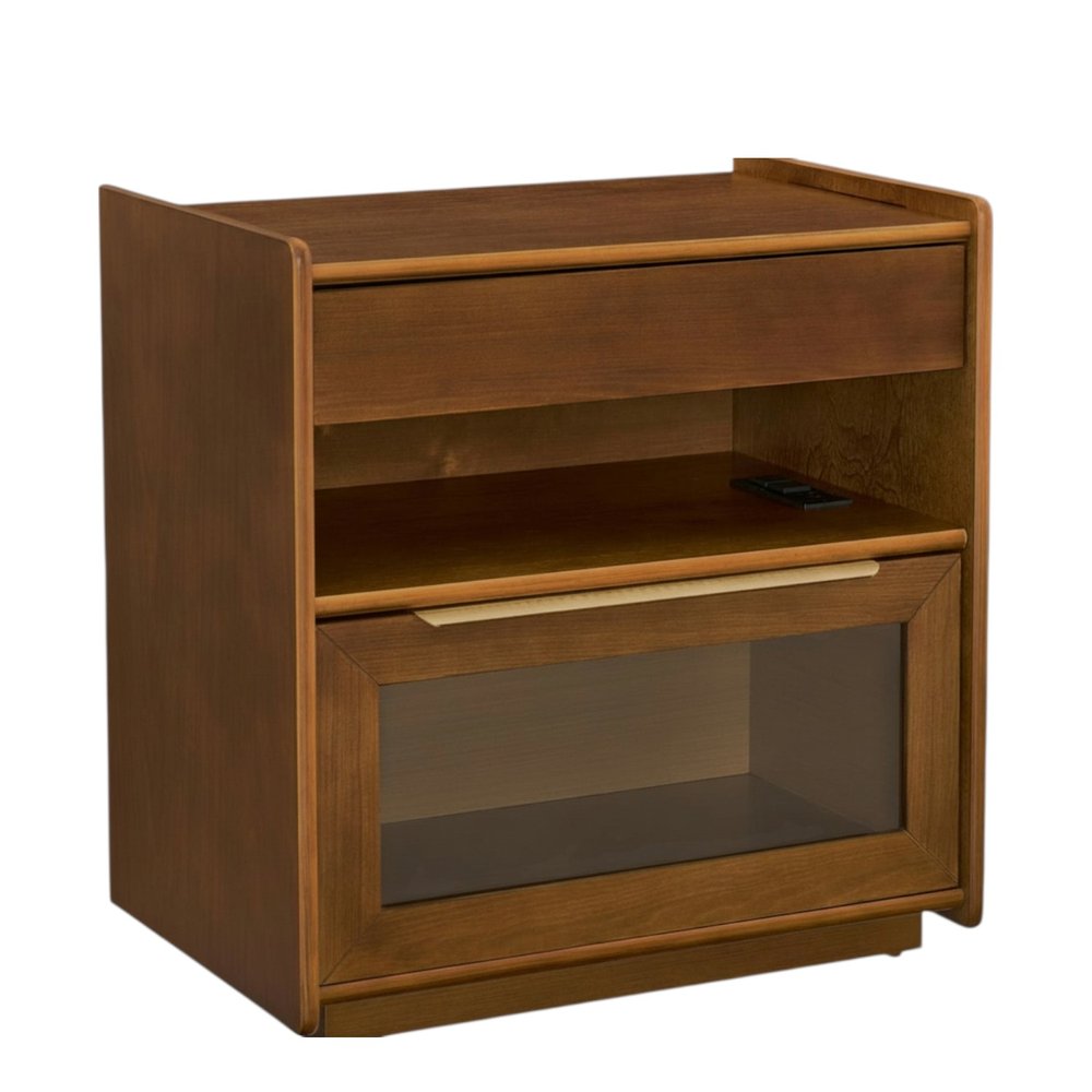 24" Brown Wood Accent Cabinet HomeRoots