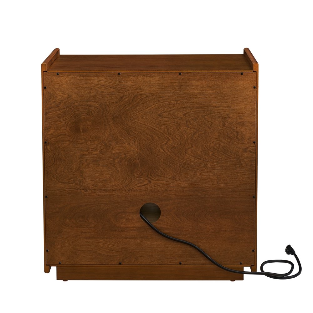 24" Brown Wood Accent Cabinet HomeRoots