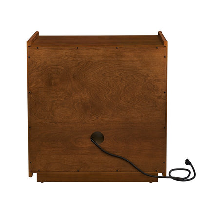 24" Brown Wood Accent Cabinet HomeRoots