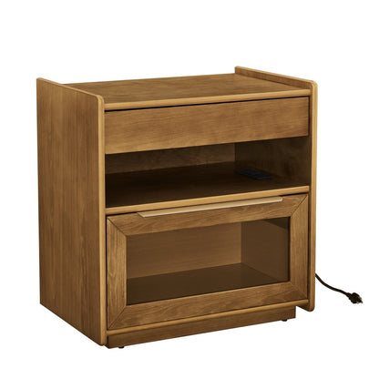 24" Brown Wood Accent Cabinet HomeRoots