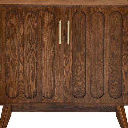 32" Brown Wood Accent Cabinet HomeRoots