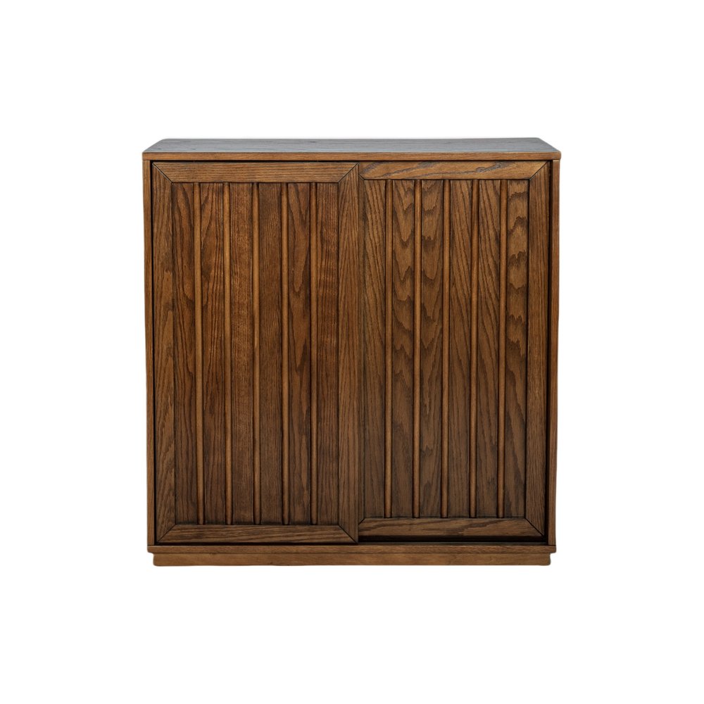 32" Brown Wood Accent Cabinet HomeRoots