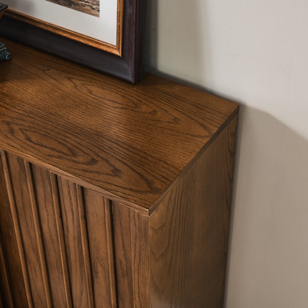 32" Brown Wood Accent Cabinet HomeRoots