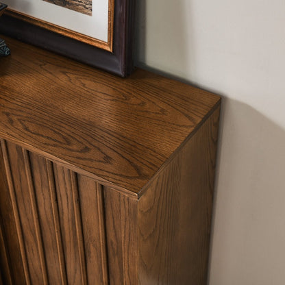 32" Brown Wood Accent Cabinet HomeRoots