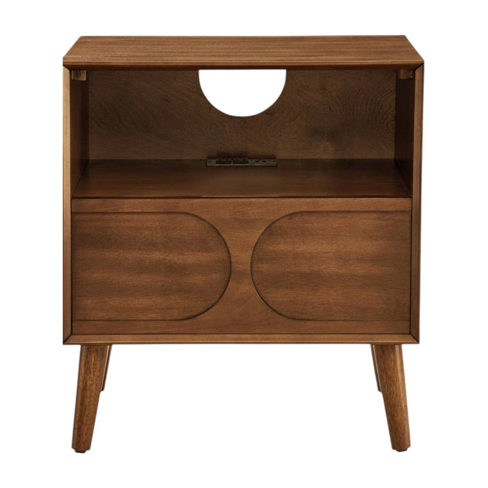 23" Brown Wood Accent Cabinet HomeRoots