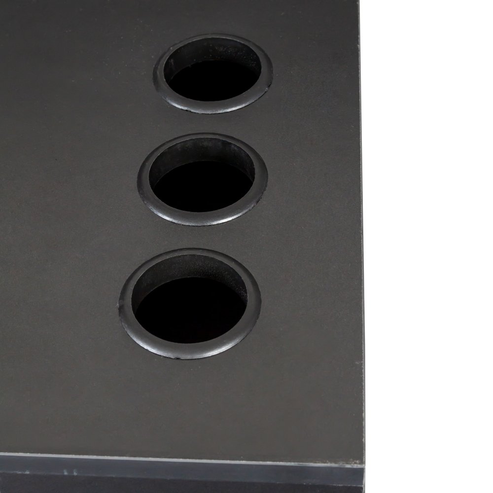 40" Black Wood Mirrored Two Drawer Vanity Table HomeRoots