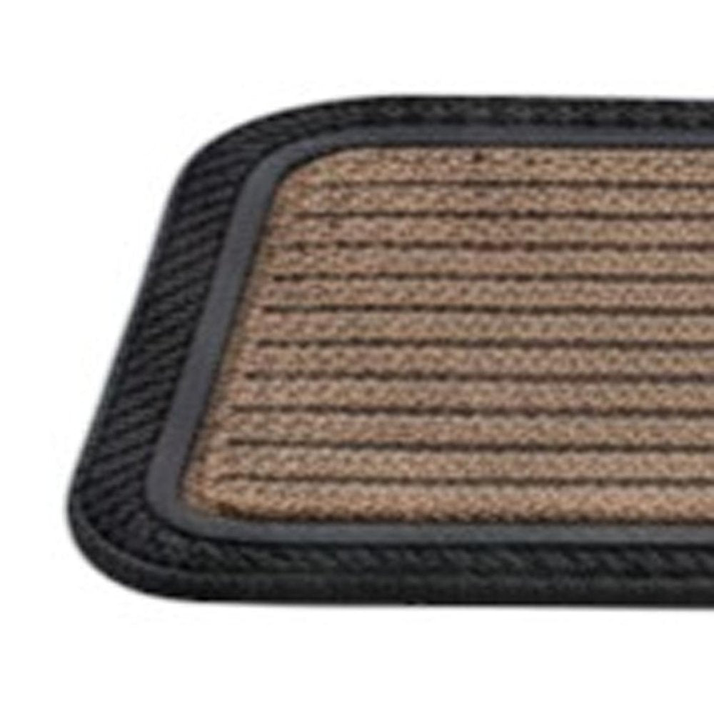 Set Of Six Black And Natural Polypropylene And Rubber Stair Treads — view 4