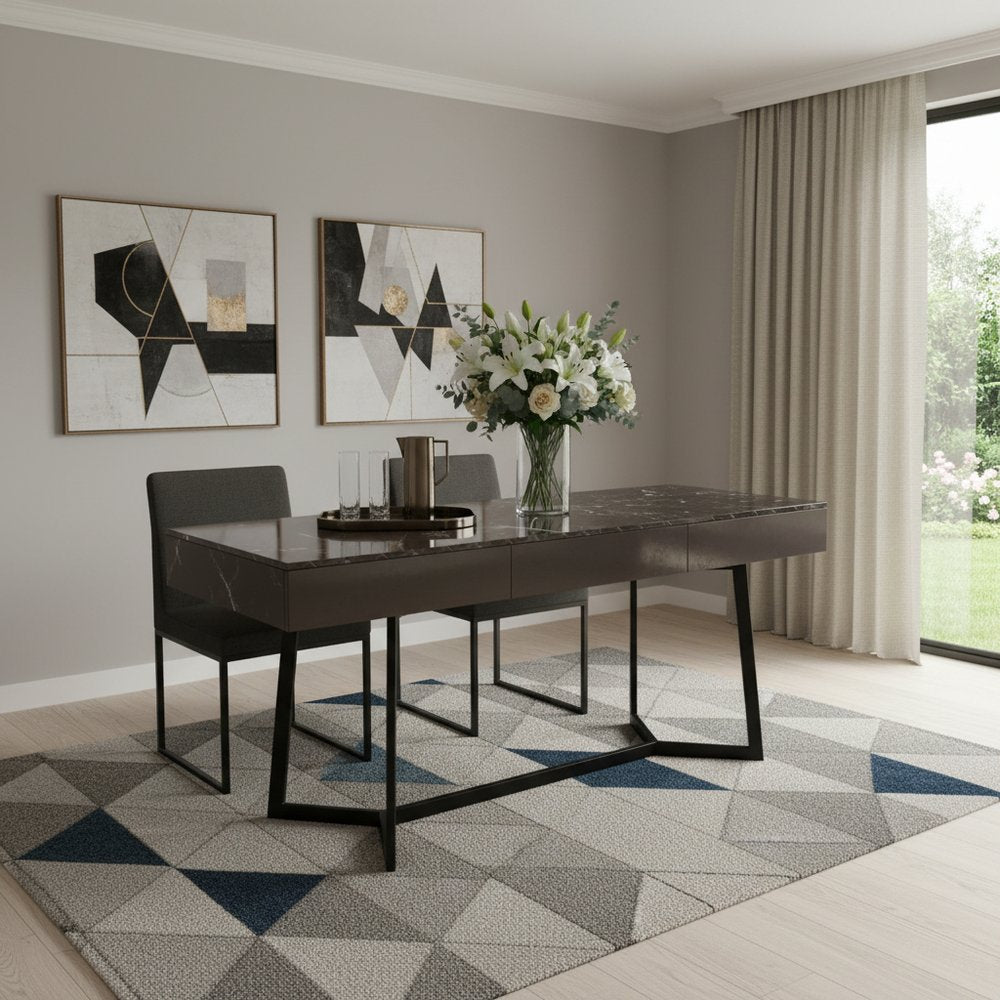 71" Black Wood Trestle Coffee Table HomeRoots