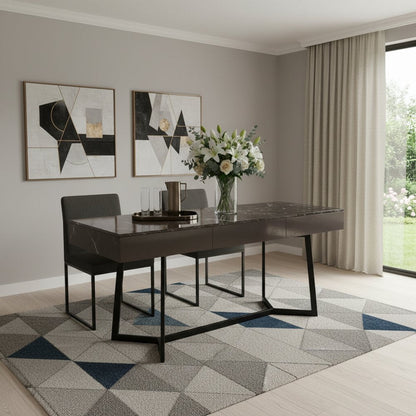 71" Black Wood Trestle Coffee Table HomeRoots