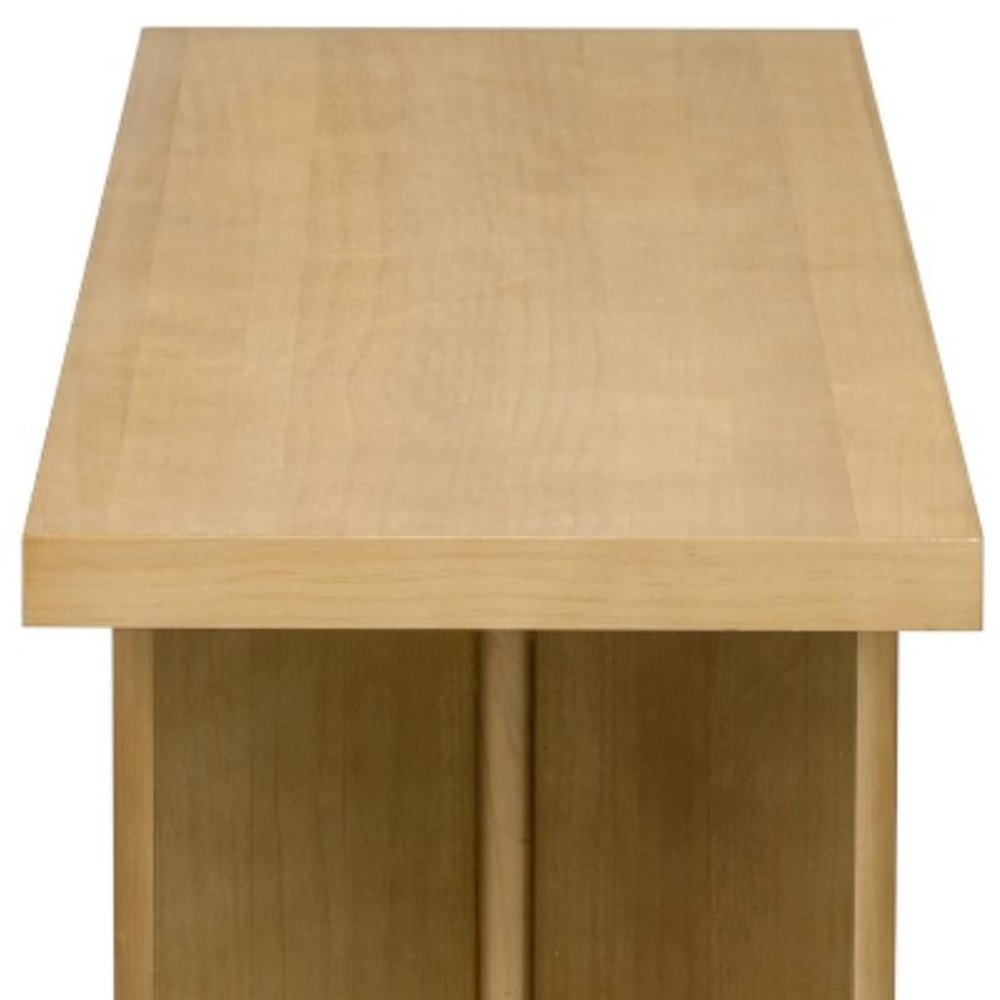 63" Natural Wood Coffee Table HomeRoots