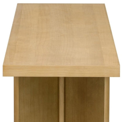 63" Natural Wood Coffee Table HomeRoots