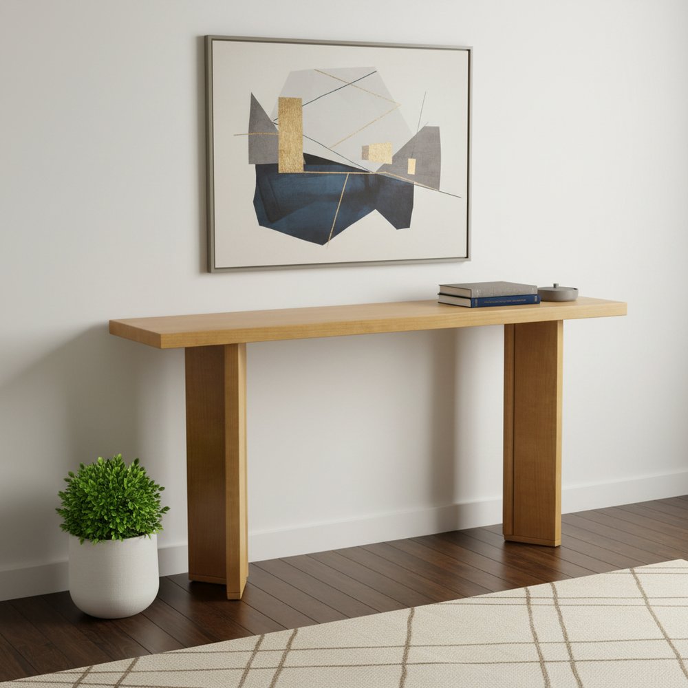 63" Natural Wood Coffee Table HomeRoots