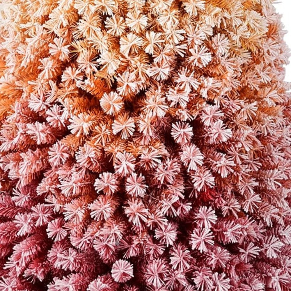 6' Rainbow Full Flocked Spruce Christmas Tree — view 2