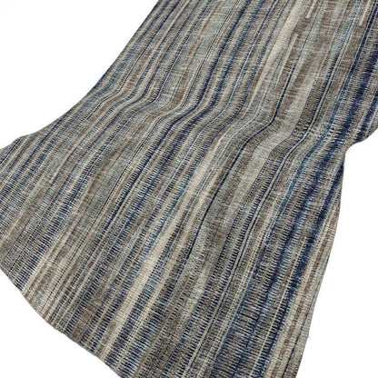 50" X 70" Brown And Blue Striped Plush Throw Blanket HomeRoots