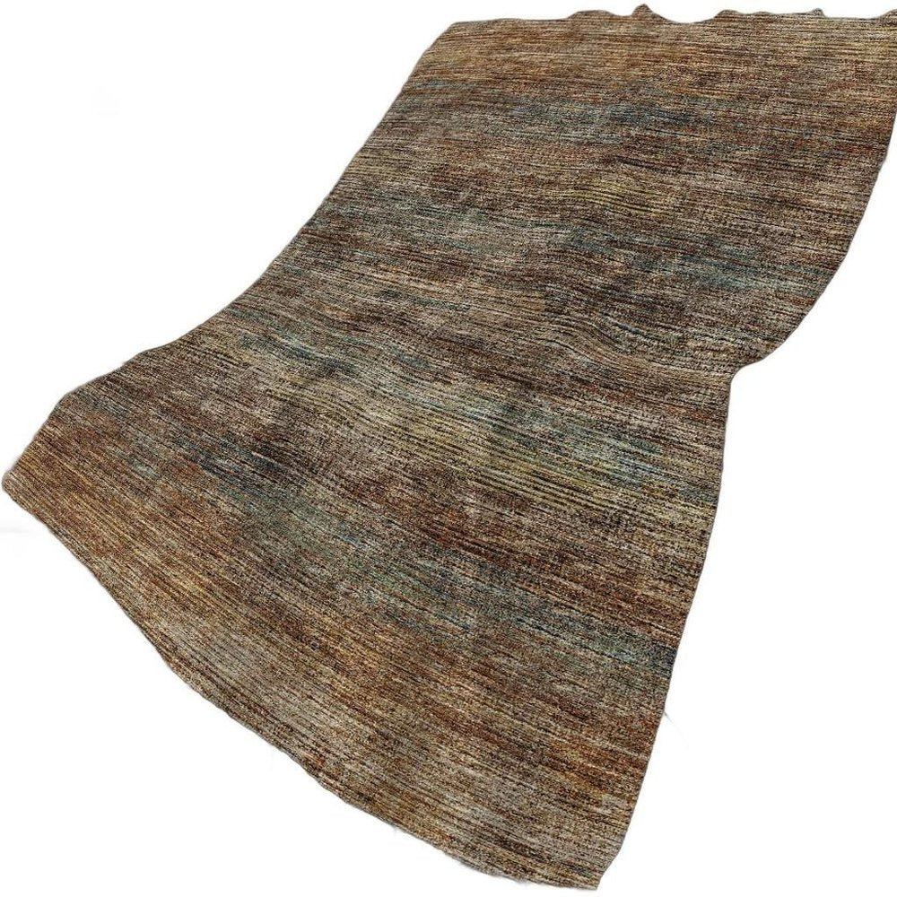 50" X 70" Brown And Blue Abstract Plush Throw Blanket HomeRoots