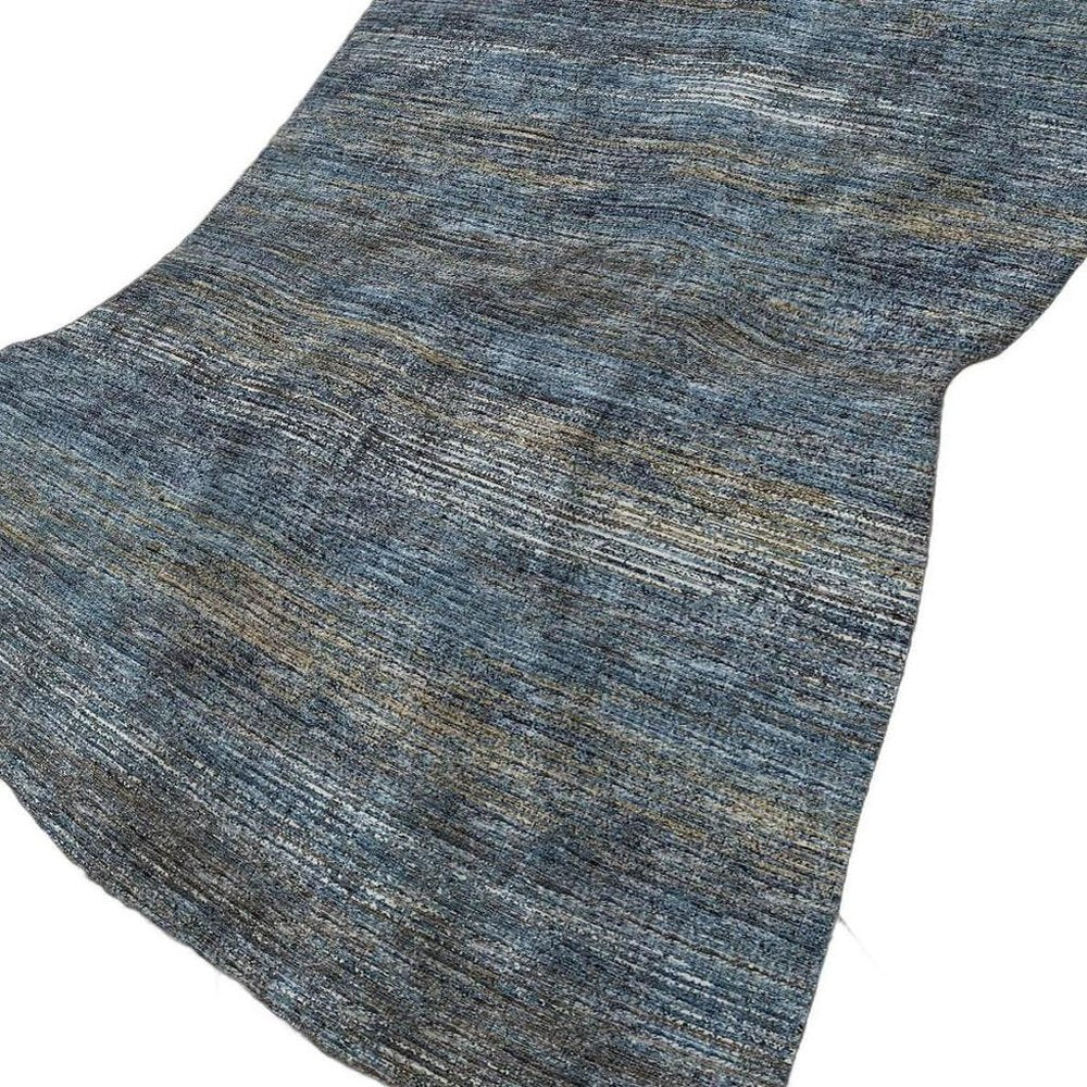 50" X 70" Blue And Gold Abstract Plush Throw Blanket HomeRoots