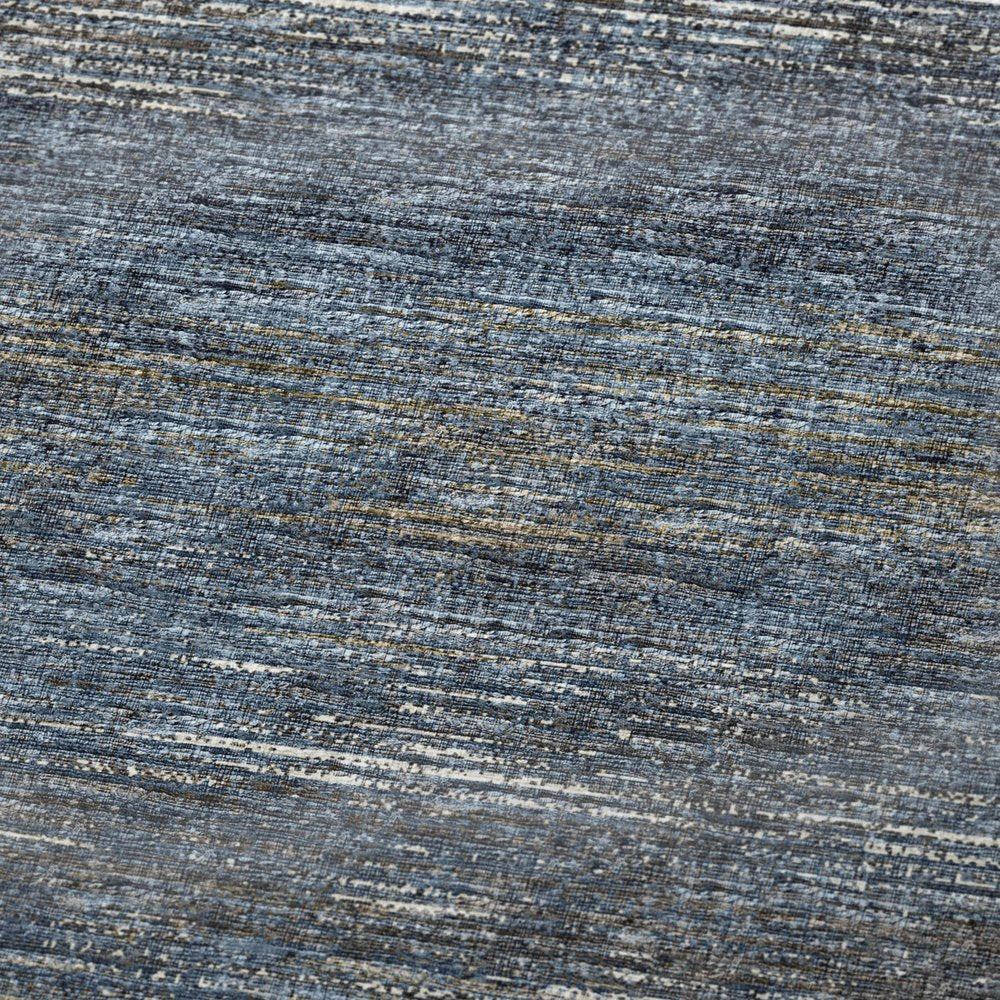 50" X 70" Blue And Gold Abstract Polyester Woven Plush Throw Blanket HomeRoots